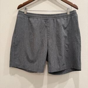 J.Crew Tech Shorts Mens M Heather Gray 7” Inseam Athletic Casual Minimalist